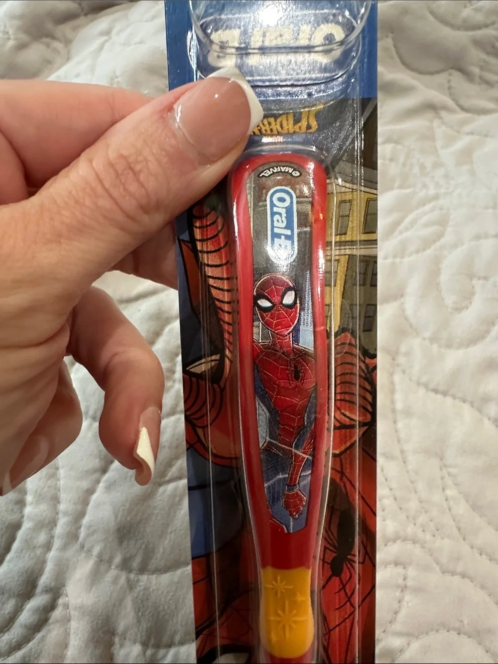 Oral-B Kids Red Spider-Man Toothbrush - Soft Bristles
